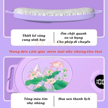 Máy chườm bụng kinh Đai Massage 6 mức nhiệt Giảm đau bụng tháng quà tặng người thương 2