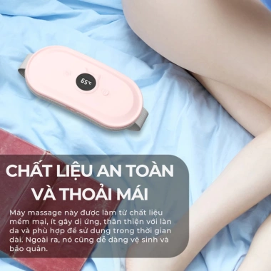 Máy Chườm Bụng Wisezen - Đai Mát Xa Massage Giảm Đau Làm Ấm Quà Tặng Vợ 189k