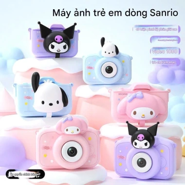 Máy chụp ảnh & quay video Sanrio K70 HD 1.080, tặng thẻ nhớ, hình Kuromi Hello Kitty dễ thương - JA Official