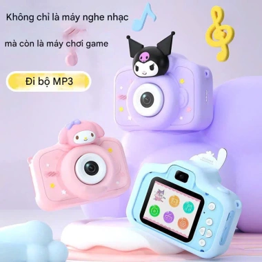 Máy chụp ảnh & quay video Sanrio K70 HD 1.080, tặng thẻ nhớ, hình Kuromi Hello Kitty dễ thương - JA Official 5 Máy chụp ảnh & quay video Sanrio K70 HD 1.080, tặng thẻ nhớ, hình Kuromi Hello Kitty dễ thương - JA Official 5