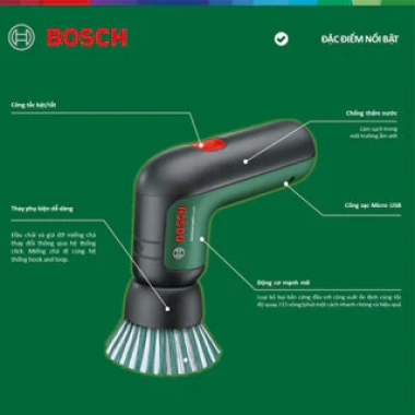 Máy Cọ Rửa Đa Năng BOSCH UniversalBrush - Vệ sinh ô tô, nhà tắm, bồn cầu, nhập Đức, BH 12 tháng, giá ưu đãi 1.818.465₫ 4 Máy Cọ Rửa Đa Năng BOSCH UniversalBrush - Vệ sinh ô tô, nhà tắm, bồn cầu, nhập Đức, BH 12 tháng, giá ưu đãi 1.818.465₫ 4