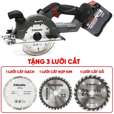 Máy cưa đĩa WORKFIX WF-CS150PRO 6.800v/p 150mm, tặng 3 lưỡi cắt, giá 1.349.000 VND 4 Máy cưa đĩa WORKFIX WF-CS150PRO 6.800v/p 150mm, tặng 3 lưỡi cắt, giá 1.349.000 VND 4
