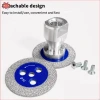 Máy cưa kim cương N & X M14 đĩa cắt Turbo tháo rời - Cắt đá cẩm thạch, Granite, bê tông, gốm sứ - Giá chỉ 70.290 VND 5