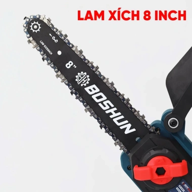 Máy Cưa Xích BOSHUN BS-CS08BL 8inch Không Chổi Than 15cell Tra Nhớt Giá 635.000đ