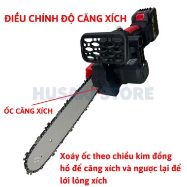 Máy Cưa Xích Pin LAPUSEN 199V 12inch Không Chổi Than, Pin 4cm, Bảo Hành 12 Tháng