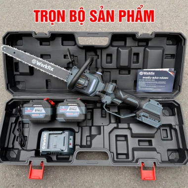 Máy Cưa Xích Pin Workfix WF-CS12MAX 12inch Kéo Dài 60cm Không Chổi Than Giá 1,224,000₫ 6
