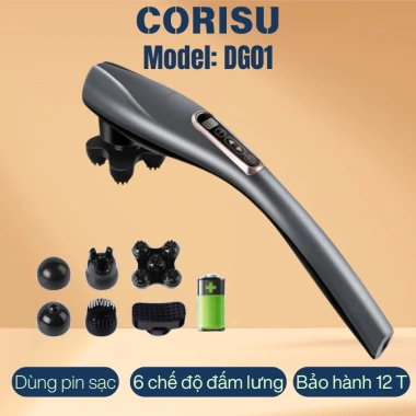 Máy Đấm Lưng Cầm Tay Đa Năng 6 Đầu Massage - Thư Giãn, Bảo Hành 12 Tháng, 390k