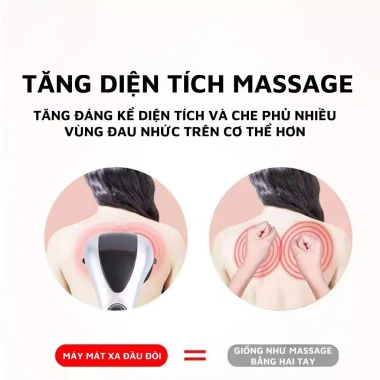Máy Đấm Lưng Đa Năng HUMAM DHH-25W - Nhiệt Hồng Ngoại, Massage Vai Gáy, Cột Sống, Giảm Đau Mỏi, Giá chỉ 790.000₫