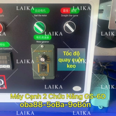 Máy dán cạnh GS-6D mẫu mới cải tiến dán cong tròn vát giảm giá 5,2 triệu 6