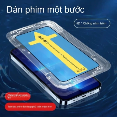 Máy dán màn hình tự động iPhone 17 16 15 14 13 12 11 Pro Max, kính cường lực full màn, giá 39.800₫