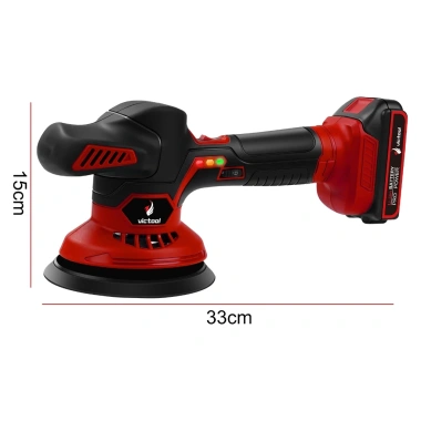 Máy đánh bóng ô tô không dây 21V 600W đa năng 6 tốc độ, pin cầm tay, mài, phủ sáp 9