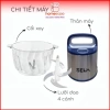 Máy Đánh Ruốc Chà Bông Seka 2L Inox 304 Đa năng xay thịt, hành, tỏi, ớt tặng lưỡi dao 7