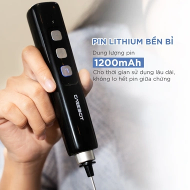 Máy Đánh Tạo Bọt Cafe CareBot MixFlow 1.200 – Động Cơ Đồng Nguyên 3 Tốc Độ, Sạc Kép Đế & USB, Giá Ưu Đãi 264k