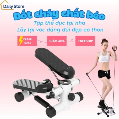 Máy đạp bước chân đa năng cho nam nữ, giảm cân yên tĩnh, màn hình LED - 689,000đ