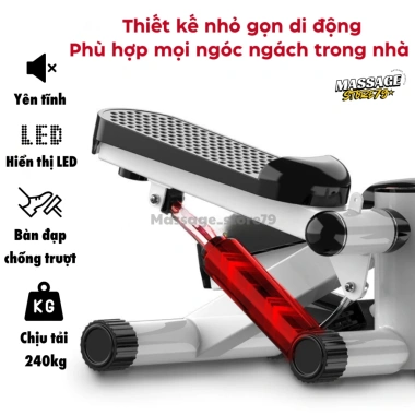 Máy đạp bước chân đa năng cho nam nữ, giảm cân yên tĩnh, màn hình LED - 689,000đ