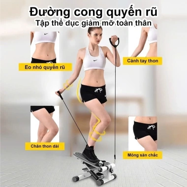 Máy đạp bước nam nữ tại nhà giảm mỡ bụng eo thon, toàn thân, giá chỉ 409.000₫ 2