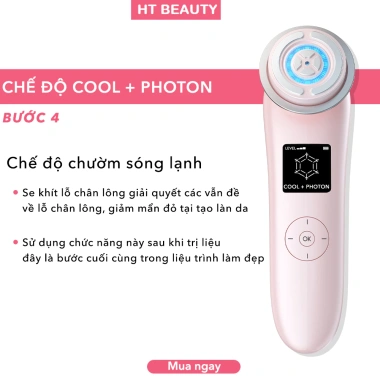 Máy đẩy tinh chất 9in1 NanoTime F82e HT Beauty - Nâng cơ EMS, Photon, trẻ da - 1.38 triệu