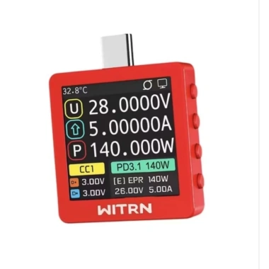 Máy Đo Công Suất Witrn K2 PD3.1 28V 10A USB-C + E-Marker – Giá 720.000đ 8 Máy Đo Công Suất Witrn K2 PD3.1 28V 10A USB-C + E-Marker – Giá 720.000đ 8