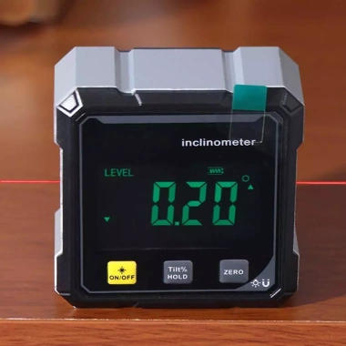 Máy đo góc ADAMESUO 4 mặt kỹ thuật số, đo nghiêng 360°, hiển thị độ cản