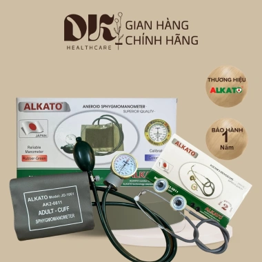 Máy đo huyết áp ALKATO AK2-811 - Bộ kiểm tra sức khỏe tại nhà, kèm tai nghe, giá chỉ 190.000đ
