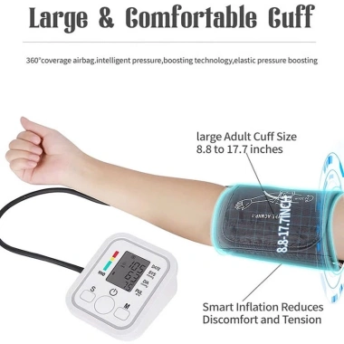 Máy đo huyết áp bắp tay điện tử tự động – Đo nhanh, chính xác, giá 113k
