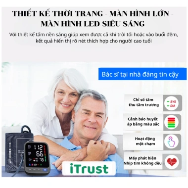 Máy đo huyết áp bắp tay ITrust BP113 - Màn hình LED lớn, giọng nói tiếng Việt, bảo hành 3 năm, giá ưu đãi 320.000₫ 6 Máy đo huyết áp bắp tay ITrust BP113 - Màn hình LED lớn, giọng nói tiếng Việt, bảo hành 3 năm, giá ưu đãi 320.000₫ 6