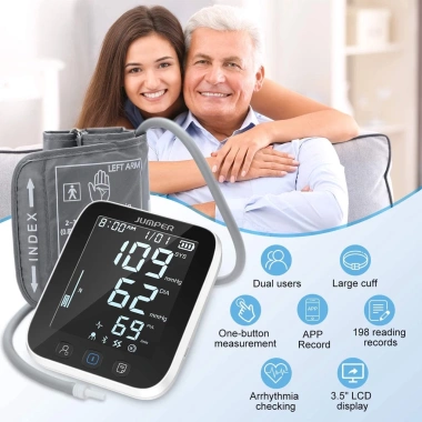 Máy đo huyết áp bắp tay Jumper JPD-HA121 Bluetooth, đồng bộ điện thoại 1.350.000₫