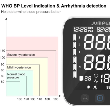 Máy đo huyết áp bắp tay Jumper JPD-HA121 Bluetooth, đồng bộ điện thoại 1.350.000₫