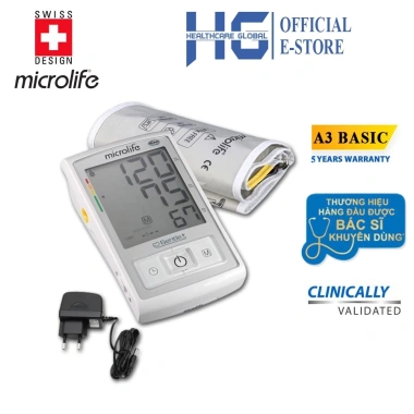 Máy đo huyết áp bắp tay Microlife A3 Gentle+ cảm biến chính xác 1.490.000₫