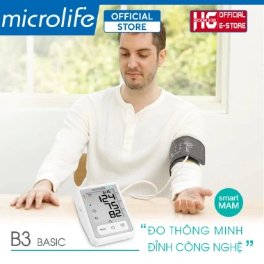 Máy Đo Huyết Áp Bắp Tay MICROLIFE B3 Basic MAM Tự Động Đo 2 Lần, Giá 1.33 Triệu 3