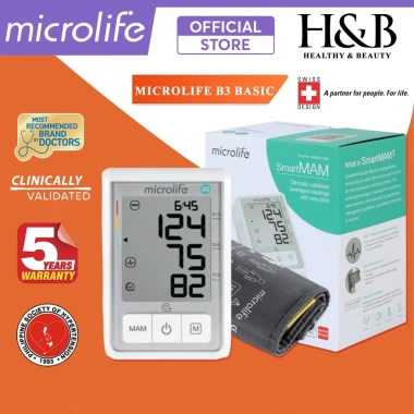 Máy đo huyết áp bắp tay Microlife B3 Basic SmartMam tự động 2 lần, giá 1.29 triệu 9