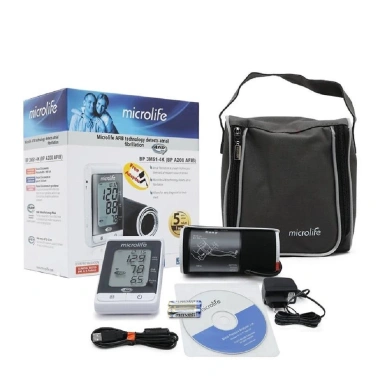 Máy đo huyết áp bắp tay Microlife BP A200 Afib kết nối PC, cảnh báo đột quỵ