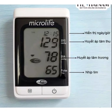 Máy đo huyết áp bắp tay Microlife BP A200 Afib kết nối PC, cảnh báo đột quỵ
