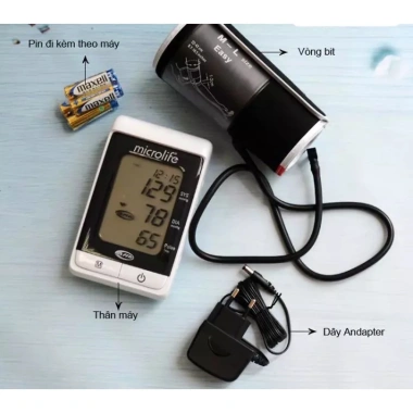 Máy đo huyết áp bắp tay Microlife BP A200 Afib kết nối PC, cảnh báo đột quỵ