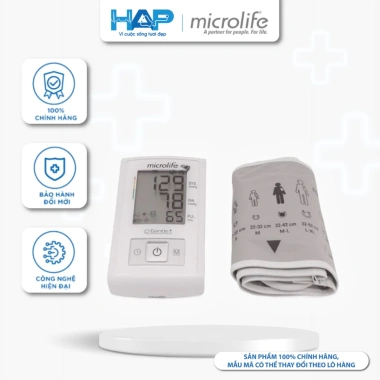 Máy đo huyết áp bắp tay Microlife BP A3 Basic (BP3GX1-4N) - Đo chính xác, dễ dùng, giá 1.543.500 VND