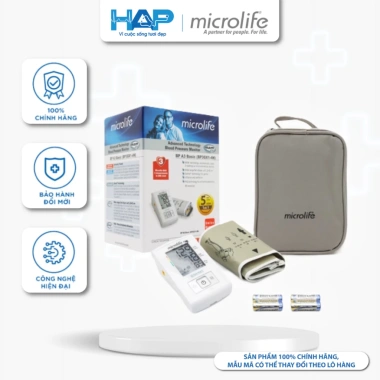 Máy đo huyết áp bắp tay Microlife BP A3 Basic (BP3GX1-4N) - Đo chính xác, dễ dùng, giá 1.543.500 VND