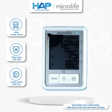 Máy đo huyết áp bắp tay Microlife BP B3 Basic - Đo nhanh, chính xác, lưu 60 lần, giảm giá 22% chỉ 1.488.375 VND