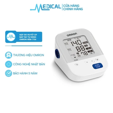 Máy đo huyết áp bắp tay OMRON HEM-7.156/JEM-7.156T vòng xoay 360 độ ôm sát - 1.557.220₫