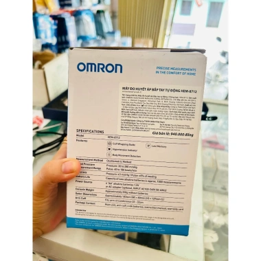 Máy đo huyết áp bắp tay Omron HEM-8.712 - Đo nhanh, chính xác, bảo hành 5 năm, giá ưu đãi