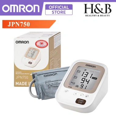 Máy Đo Huyết Áp Bắp Tay Omron JPN750 Nhập khẩu Nhật - Chuẩn Xác, Bảo Hành 5 Năm