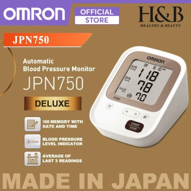 Máy Đo Huyết Áp Bắp Tay Omron JPN750 Nhập khẩu Nhật - Chuẩn Xác, Bảo Hành 5 Năm 9 Máy Đo Huyết Áp Bắp Tay Omron JPN750 Nhập khẩu Nhật - Chuẩn Xác, Bảo Hành 5 Năm 9