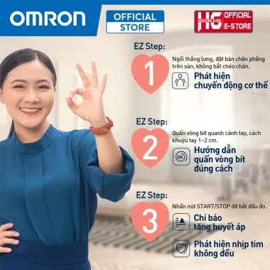 Máy Đo Huyết Áp Bắp Tay Tự Động Omron HEM-8.712 Nhật Bản, Bảo Hành 5 Năm, 1 Triệu 3