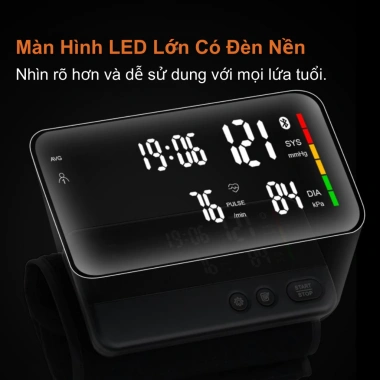 Máy đo huyết áp bắp tay YONKER không dây - Chính hãng, giá 390.000₫ (giảm) 4