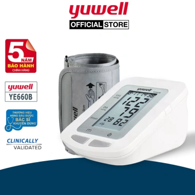 Máy đo huyết áp bắp tay Yuwell YE660B chính hãng - Đo nhanh chính xác, bảo hành 5 năm, giá 535k