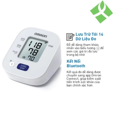 Máy đo huyết áp Bluetooth OMRON HEM-7.140T1 chính hãng - Giá chỉ 889.000 VNĐ