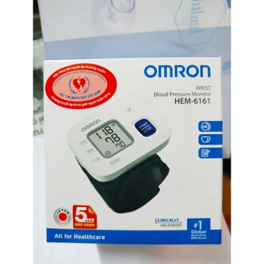 Máy đo huyết áp cổ tay Omron HEM-6.161 BH chính hãng - Bảo hành 5 năm, giá 902.000₫ 4