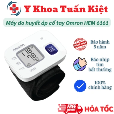 Máy đo huyết áp cổ tay Omron HEM 6.161 - Đo nhanh, độ chính xác cao, giá chỉ 869.000 đồng