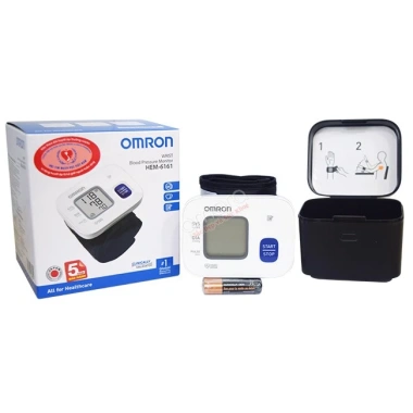 Máy đo huyết áp cổ tay Omron HEM 6.161 - Đo nhanh, độ chính xác cao, giá chỉ 869.000 đồng