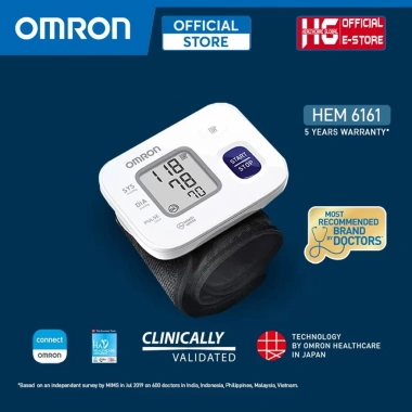 Máy đo huyết áp cổ tay Omron HEM-6.161 Intellisense tự động - Đo chính xác, giá 980.000₫