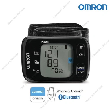 Máy đo huyết áp cổ tay OMRON HEM-6.232T - bảo hành 5 năm, gọn nhẹ, Bluetooth, 2.15 triệu